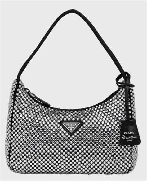 prada rhinestone bag dupe